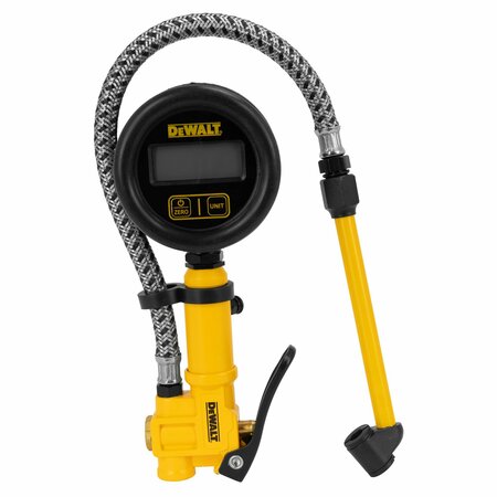 DEWALT 2.5 DIGITAL INFLATOR WITH 15 STEEL BRAIDED HOSE DXCM024-0438